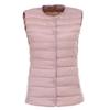 Women's 2025 Lightweight Collarless Down Vest - Short, Versatile, Fashionable Korean Style.