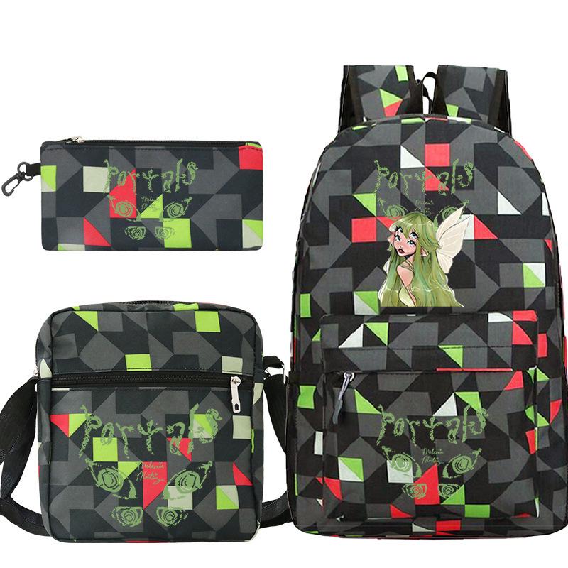Popular Singer Peripheral Backpack Pencil Case Student Schoolbag Three-piece Set