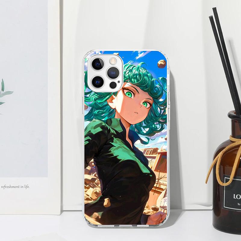 One P-Punch-Man Tatsumaki Phone Case For Iphone 17 Air 16 15 Plus 16E 14 Pro Max 13 Mini 12 11 7 8 SE Fundas Soft Back Cover 17
