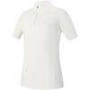 Explorer Training Stand Collar Comfortable Short Sleeve T-Shirt Women Tops Snow-White A11W527114F-WT