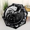Yin Yang Katzen Regenschirm - Automatisches Öffnen/Schließen, 3-fach Kompakt, Schwarz-Weiß Chinesische Philosophie Design mit Yin-Yang Symbol &