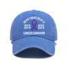 New Washed Baseball Hat Cancer Survivor Hat Soft Top Outdoor Cap