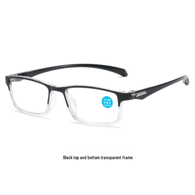 KY028 Unisex Anti-Blaulicht Lesebrille für mittleres Alter und ältere Menschen - Stilvolles zweifarbiges Design.