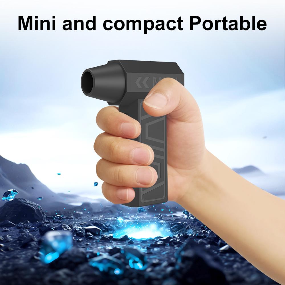 Air Duster 5 Gear Adjustable 130000RPM Electric Air Duster 4000mAh Rechargeable Cordless Air Blower for Car Cleaning Turbo fan