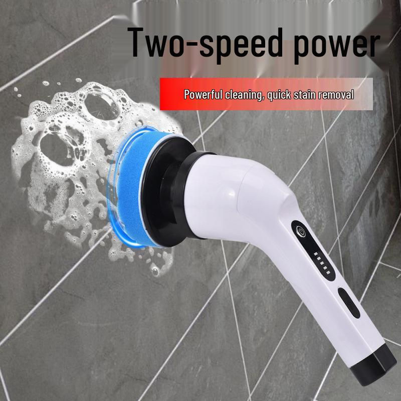 Multifunction Electric Cleaning Brush: Adjustable Nine-in-One for Bathroom & Glass