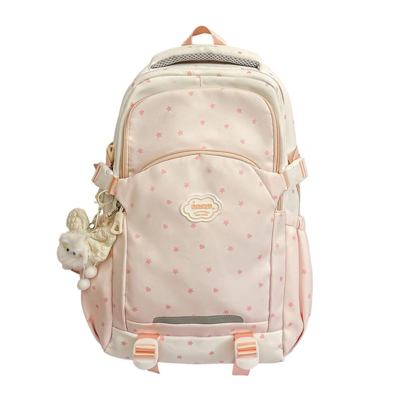 Star Backpack Middle School Students' Lightweight Schoolbag Women's Large Capacity Backpack