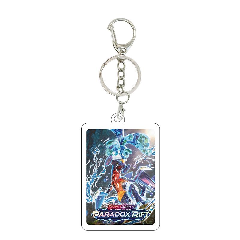 Anime Cartoon Gengar Psyduck Mew Bulbasaur Anime Game Characters Acrylic Pendant PKM Ptcg Decor Key Chain Ring for Fans Gifts