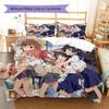 Scientific Railgun Pattern Bedding Quilt Set Quilt Cover Pillowcase Home Decoration Birthday Gift (1 * duvet cover + 2 * pillowcase, without core)