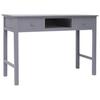 Desk Gray 110*45*76 Cm Wood