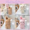 Rabbit Plush Keychain Backpack With Soft Stuffed Animal For Decoration Kids