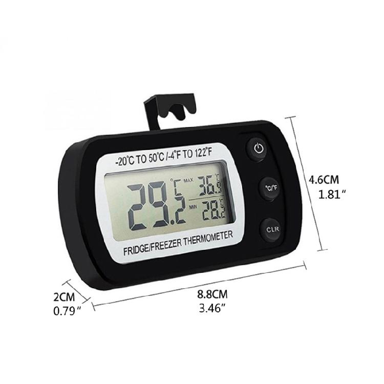 Refrigerator Thermometer with Hookd LCD Display Digital Freezer Room Thermometer