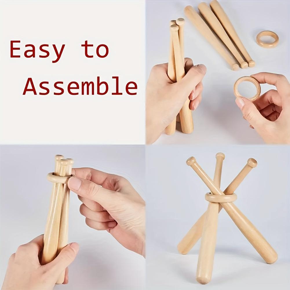 Mini Baseball Bat Bracket Baseball Holder Baseball Golf Tennis Ball Display Stand Souvenir Ball Wood Support Holder Ball Display