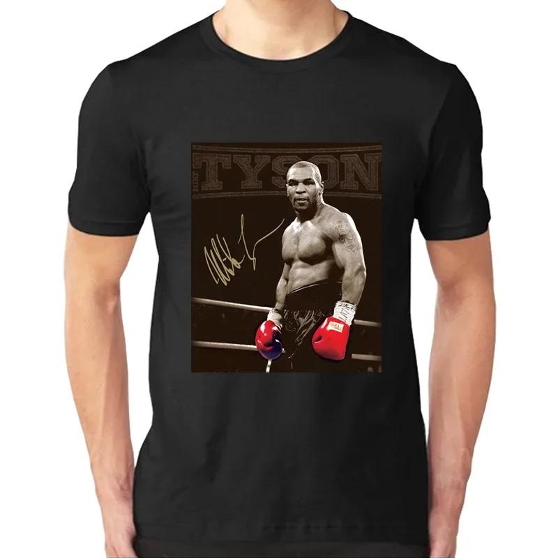 Boxen Iron Mike Tyson Jubiläum T-Shirt 100% Baumwolle Rundhals Kurzarm Sommer Lässig Herren T-Shirt Streetwear