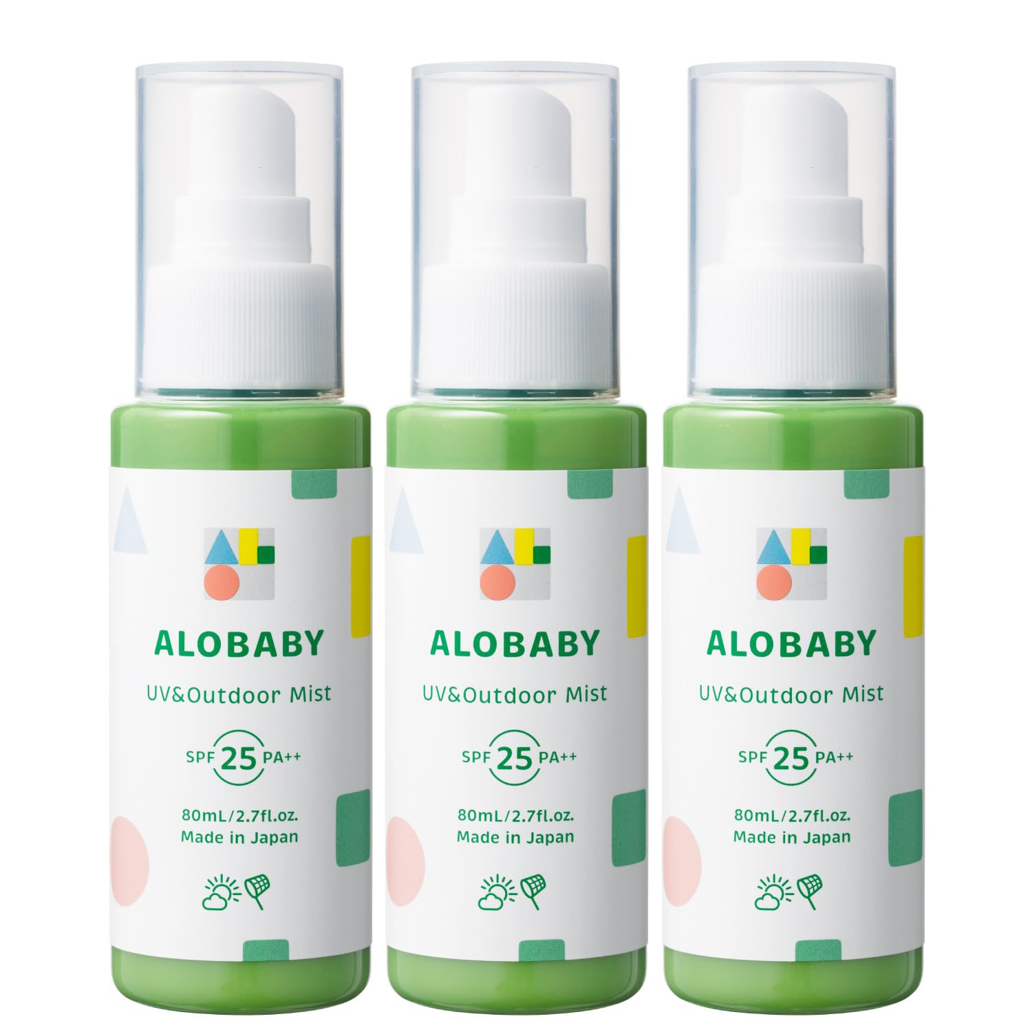 

Солнцезащитный крем Alobaby UV Outdoor Mist без УФ-излучения для детей и [без ДЭТА, поглотителей], без добавок, органический, нехимический (3 бутылки)