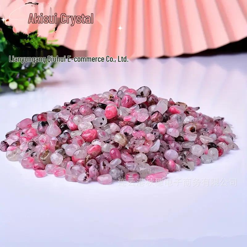 Cherry Blossom Pink Rose Quartz Aquarium & Flower Pot Stones