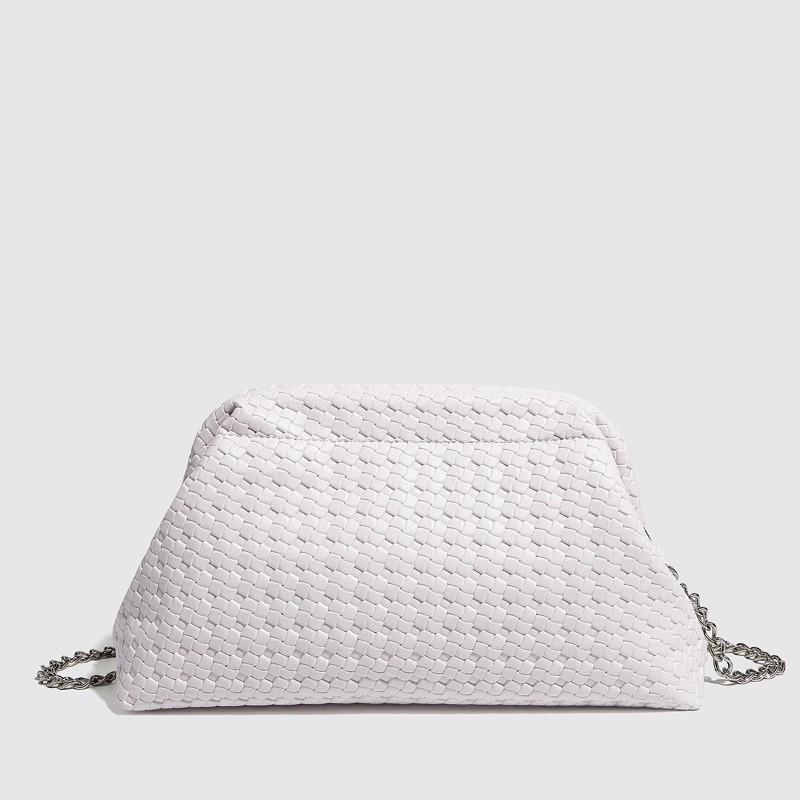 IELGY Fashionable Trendy Shell Bag Shoulder Diagonal Chain Bag Woven