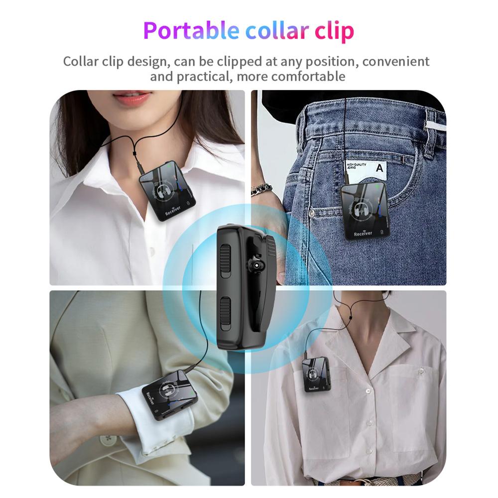 2.4GHz Wireless Earphone Monitor Transmission System Rechargeable Transmitter and Receiver