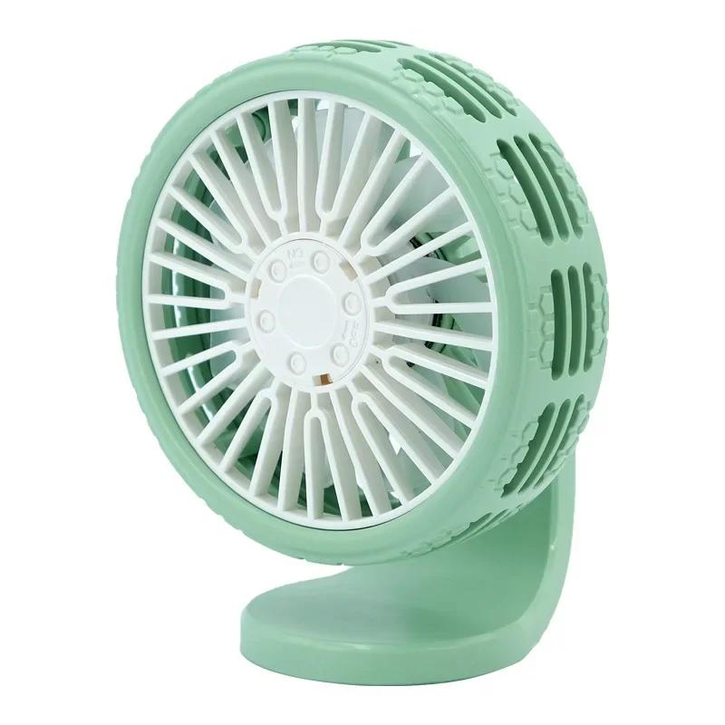 Car Multi-function Electric Fan Car Air Outlet Center Console Large Wind Mute Mini Fan Home Car Fan Dual-use
