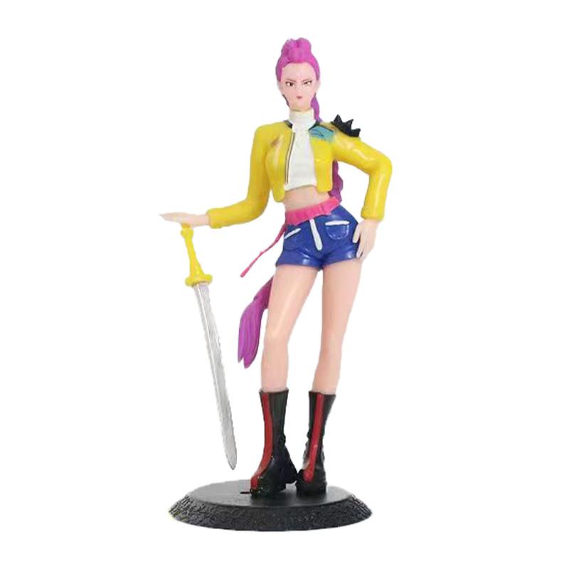 18cm Kpop Demon Hunters Figure Toy Cartoon Rumi/Mira/Zoey Action Figure PVC Desktop Decoration Model Doll Toy Fans Gift