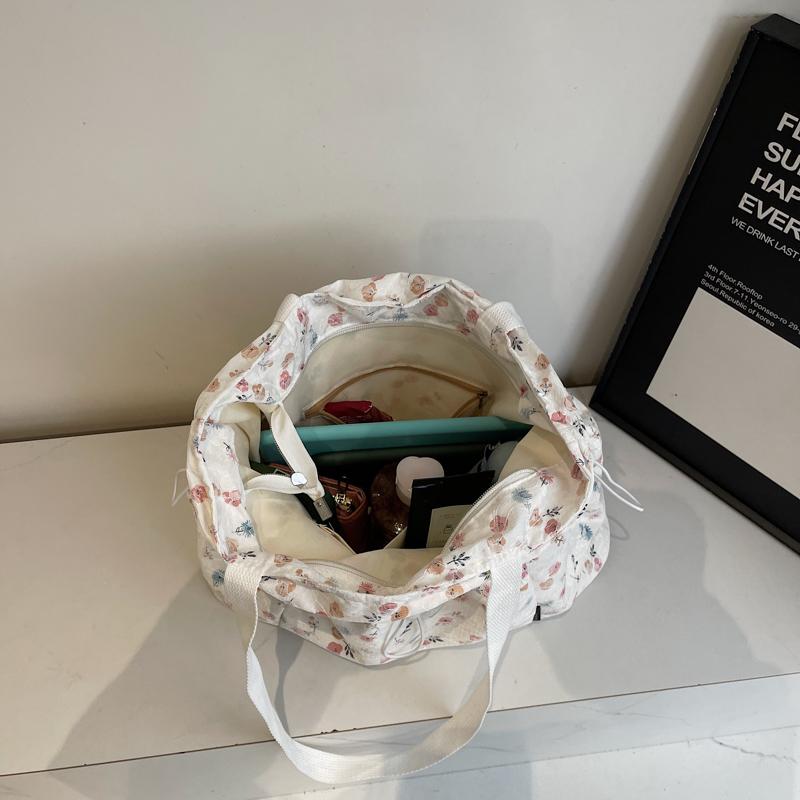 Floral Print Bag Women's Shoulder Bag Large Capacity Tote Bag Commuter Crossbody Bag