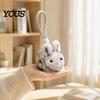 Cute Animal Accessory for Women Scented Bunny Plush Keychain, Mini Rabbit Stuffed with Fragrance Soft Polyester Fiber Plushie Beads, Hanging