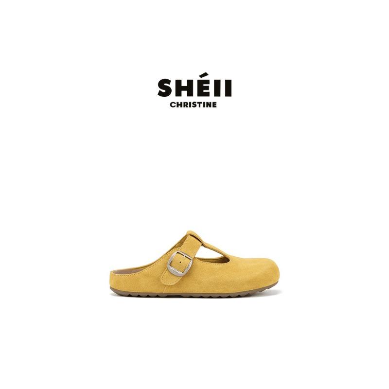 

Крутые шлепанцы из коровьей кожи с внутренней высотой, ретро-пряжкой, с закрытым носком, Мэри Джейн, женские, полушлепанцы 40