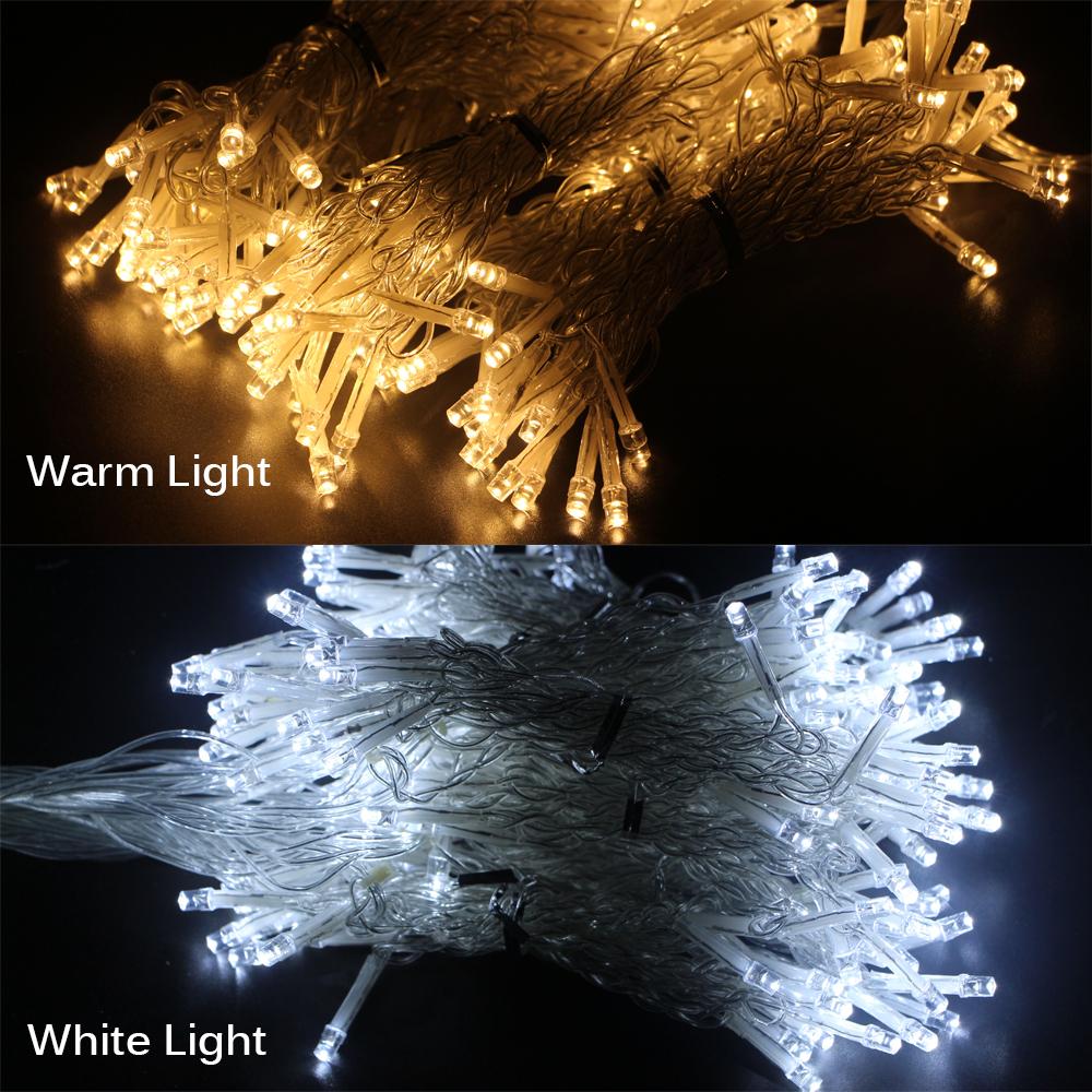Led Icicle Curtain Battery Box String Light Fairy Christmas Light Garland Christmas New Year Wedding Home Room Patio Party Decor