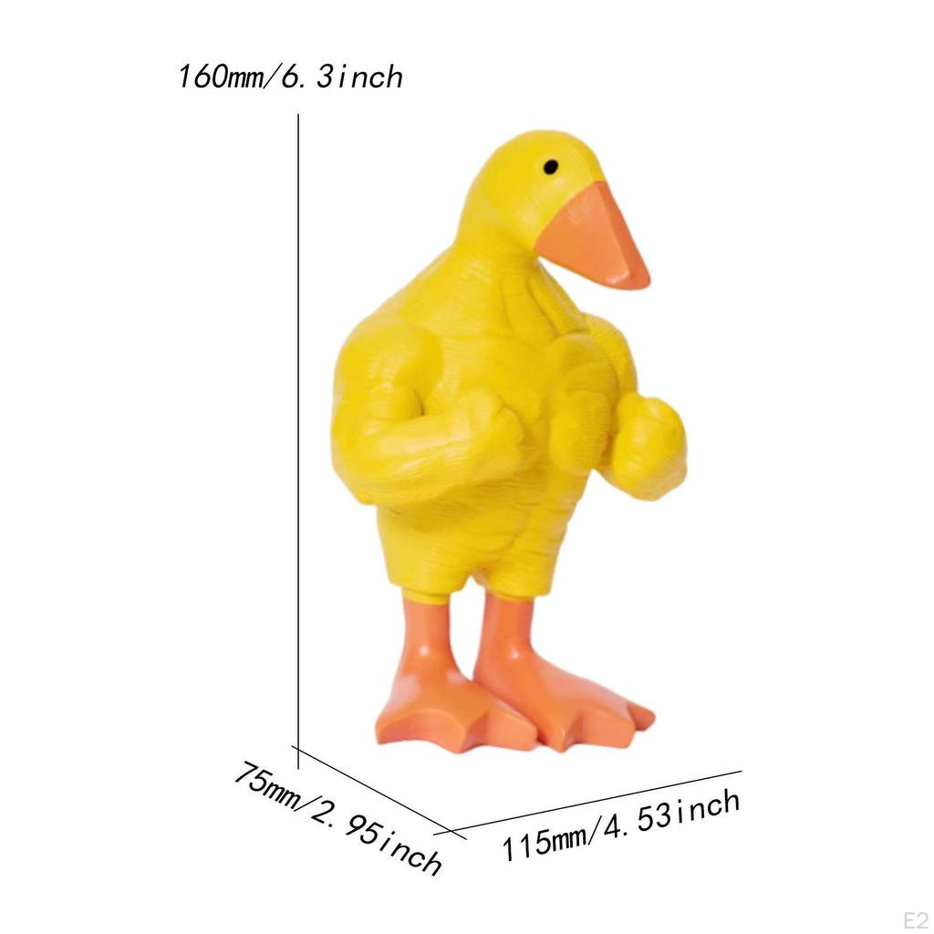 Goose Key Hook Animal Statue Handcraft Funny Multifunction Holder Resin Sculpture for Porch