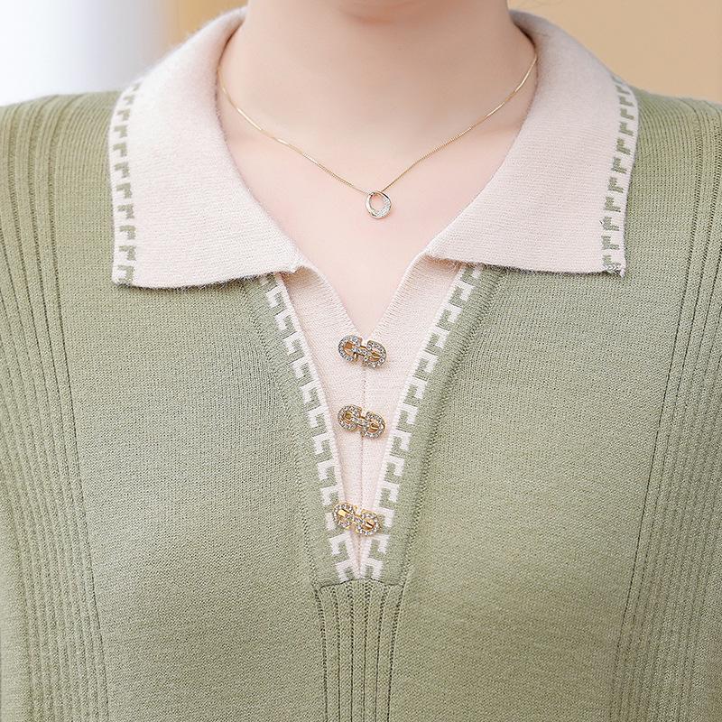 Mamas altersloser Pullover: Herbst/Winter-Mode für Frauen mittleren Alters - Einfache Strickbluse