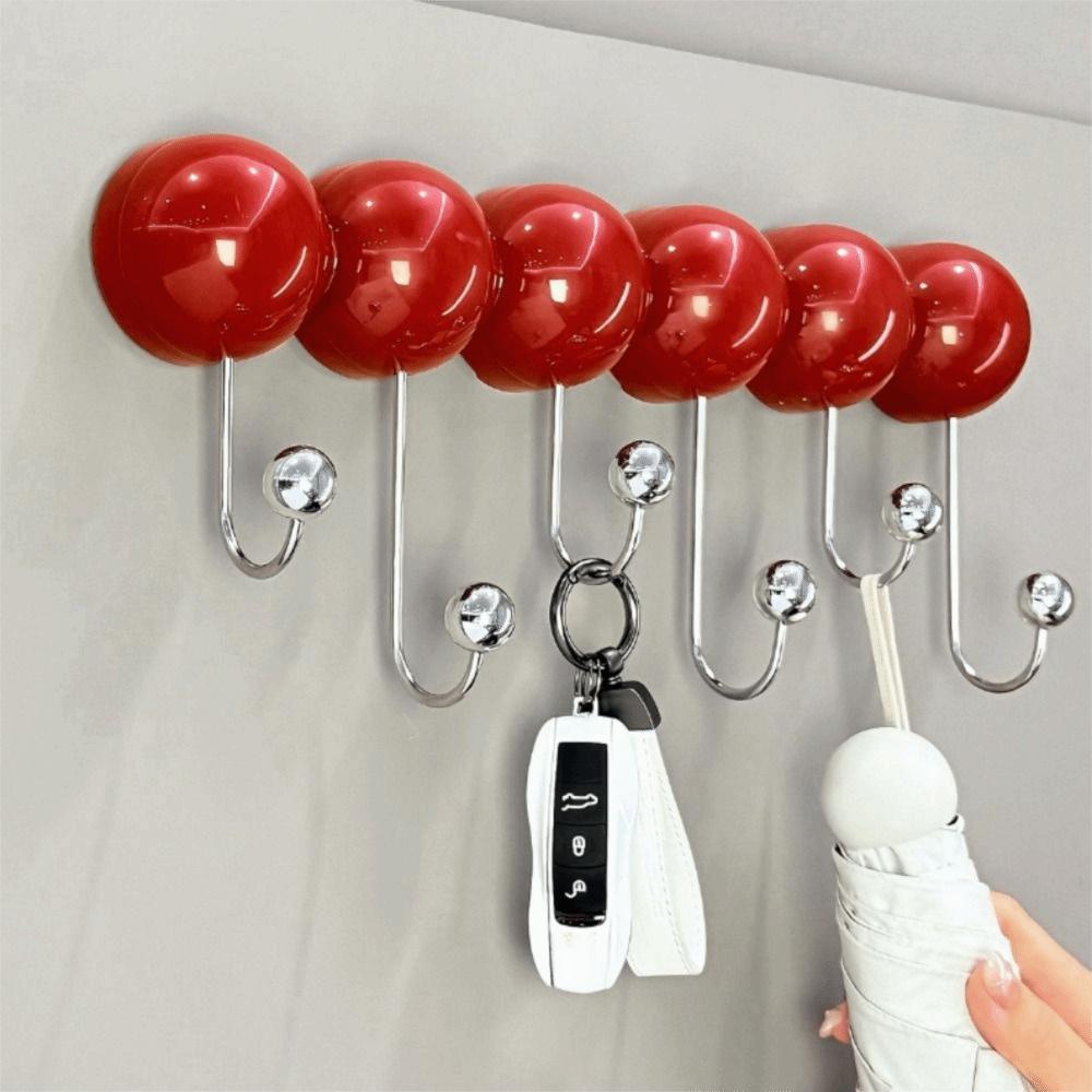 No Marks Suction Cup Hook Removable Clothes Storage Rack Hat Storage Coat Hanger Entrance Door