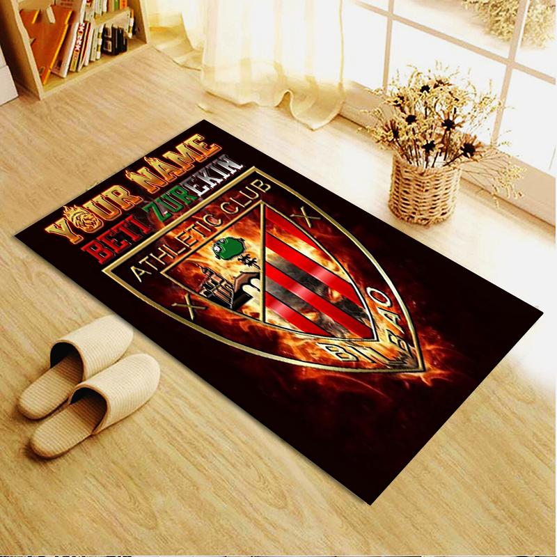 Custom Name Athletic Club Carpet Rug for Living Room Bedroom Home Sofa Decoration,Kids Play Non-slip Floor Mat