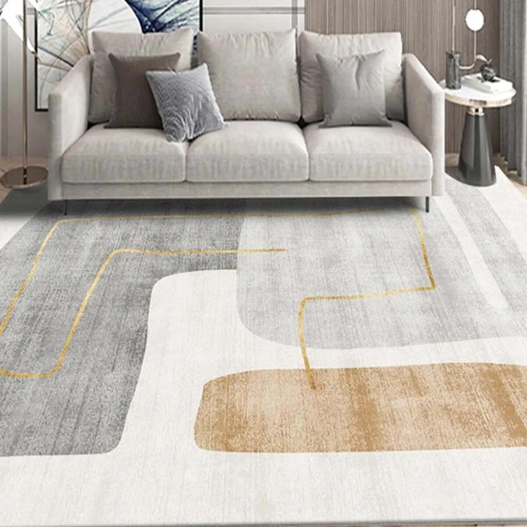 ePeddler Home Modern Line Digital Printing Washable Non-Slip Leather Base New Generation Living Room, Kitchen, Hallway Carpet
