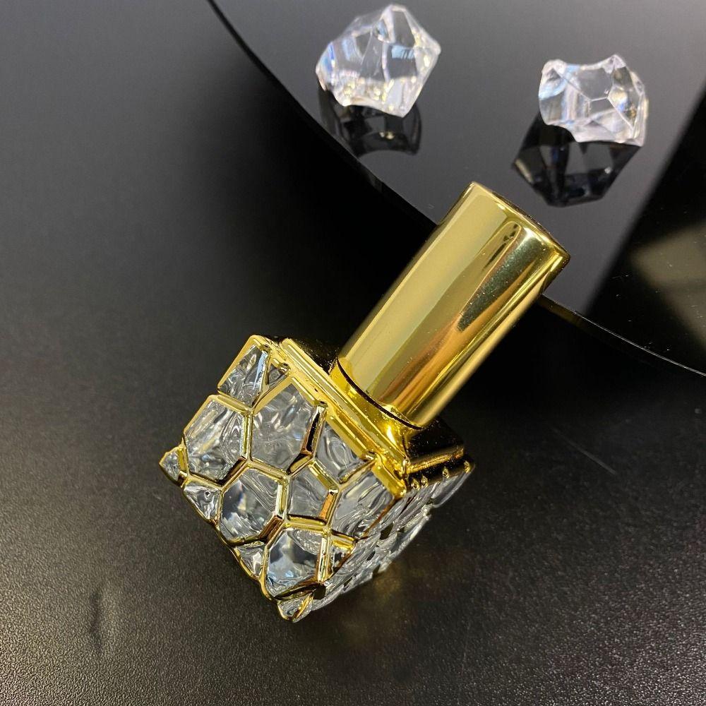 Luxury Glass Refillable Electroplating Cosmetics Aromatherapy Sample Vial Bottle Mini Spray Bottles Atomizer