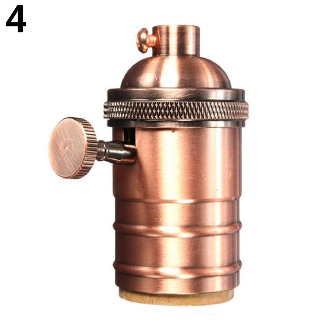 

Винтажный патрон для лампы, Е26, Е27 With On/off ярко-розовый