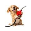 Adesivo Divertente per Auto con Golden Retriever Cane che Tiene Erogatore di Carburante Decalcomania in Vinile per Motocicletta Copertura Impermeabile Anti-graffio per Veicolo