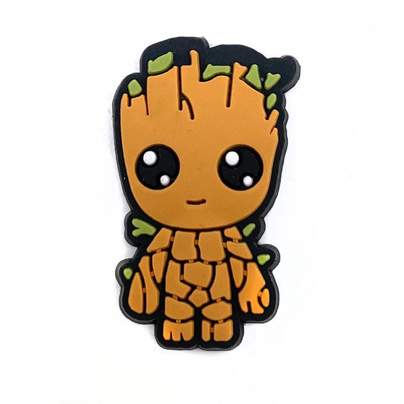 Marvel Series Croc Shoe Charms: Removable PVC Buckles for Holey Shoes