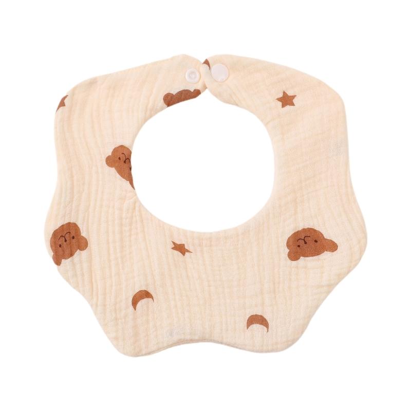 

6-layer Bib for Newborns Drooling Bib Cotton Burp Cloth Soft & Breathable Infants Teething Bib Baby Feeding Towel