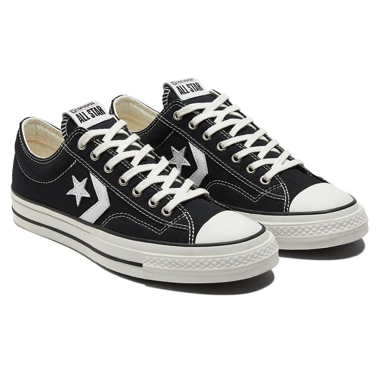 Converse Star Player 76 Μαύρο Vintage Λευκό Unisex Αθλητικά Παπούτσια A01607C