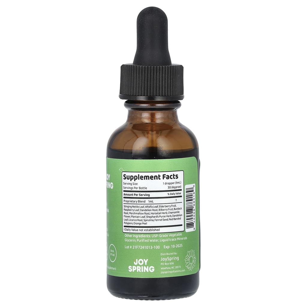 JoySpring, Vitale Vitaminen, Dagelijkse Kruiden, 1 fl oz (30 ml)