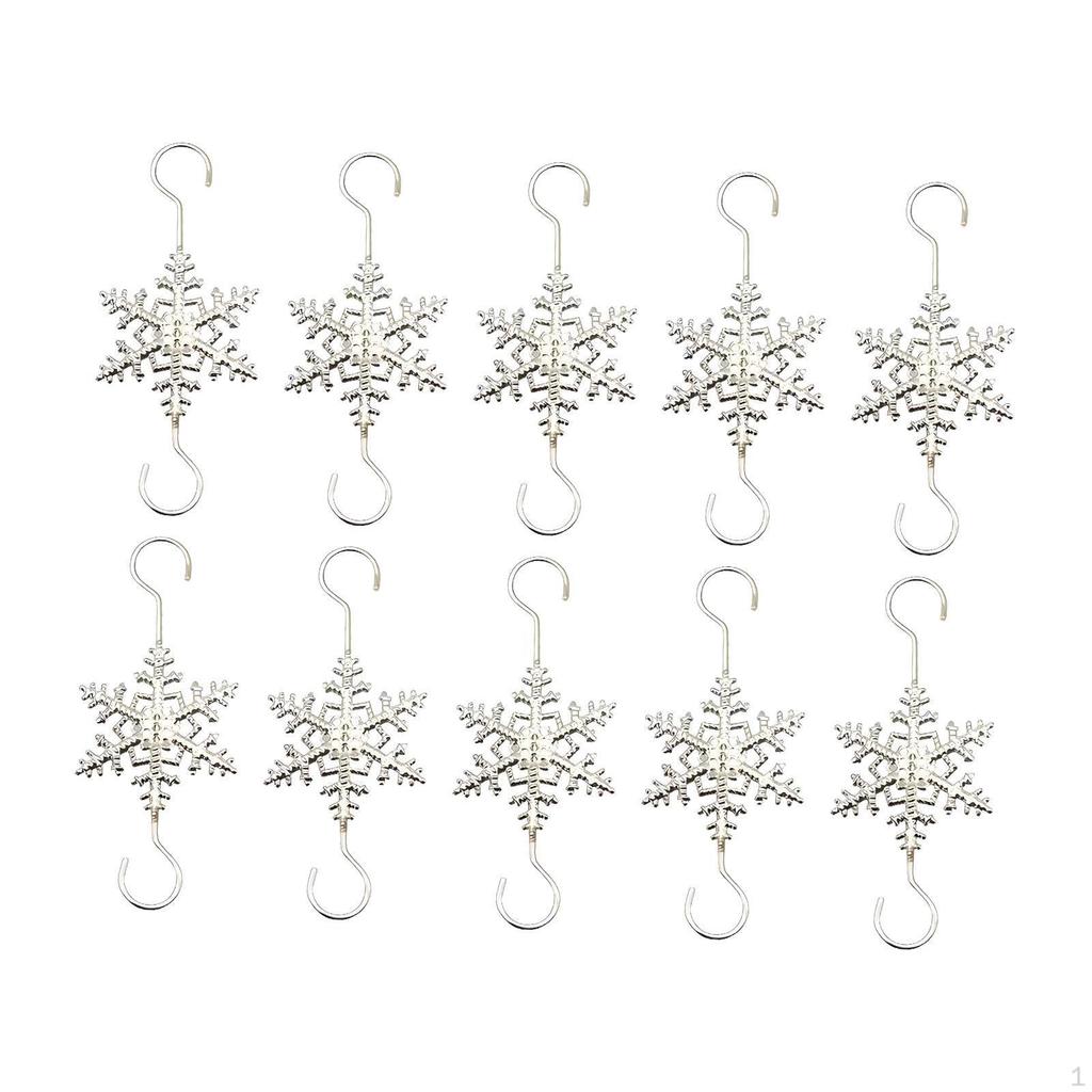 10 Stück Weihnachtskugelhaken Xmas Multifunktionale Baumaufhänger für Jubiläum