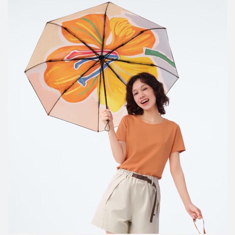 Beneunder UV Protection Triple-Fold Sun/Rain Umbrella