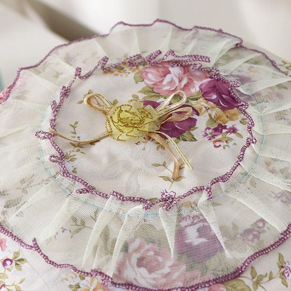 Floral Patterns Rice Cooker Dust Cover Flounce Protector Cover Dustproof Cover  Home Decor