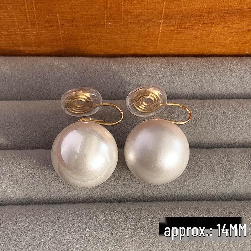 2025 Nye High-End Retro Perle Øreklips: Ørepinner uten hull for kvinner - Fransk nisjestil