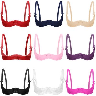 Women Half Cup Push Up Bra Sexy Lace Bra Plus Size S-5XL Female Bra Lingerie