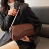2025 New Headless Underarm Bag Fashion Solid Color Artistic Stick Bag Simple Maillard Series Women's Single Shoulder Crossbody