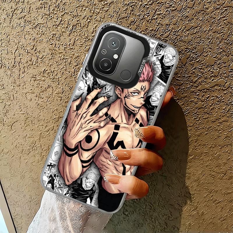 Anime Ryomen Sukuna JUJUSU Soft Phone Case for Xiaomi Redmi 15C 15 14C 13C 12C Poco X5 X6 X7 Pro X3 F8 F7 Ultra M8 13 12 Cover B