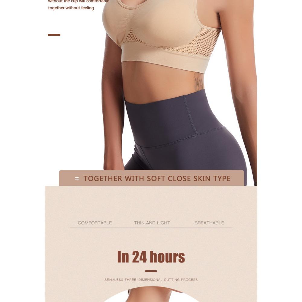 Yoga Sport Unterwäsche Hohl Mesh Vent Große Größe Keine Bügel Sport Bh Weste Frauen