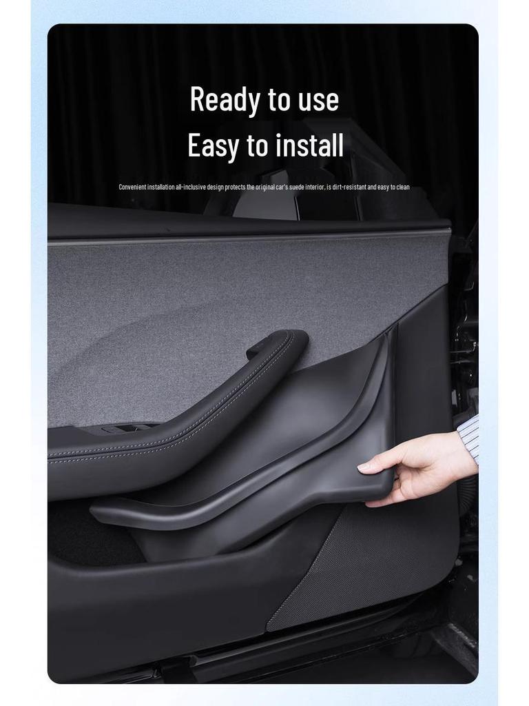 Tesla Model Y Velvet Door Slot Storage Box Protector