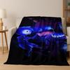 Coperta in flanella 3D F-FNAF Gioco Cartone Animato Morbida Calda Plaid per Letto Camera da Letto Soggiorno Viaggio Campeggio Picnic Regalo