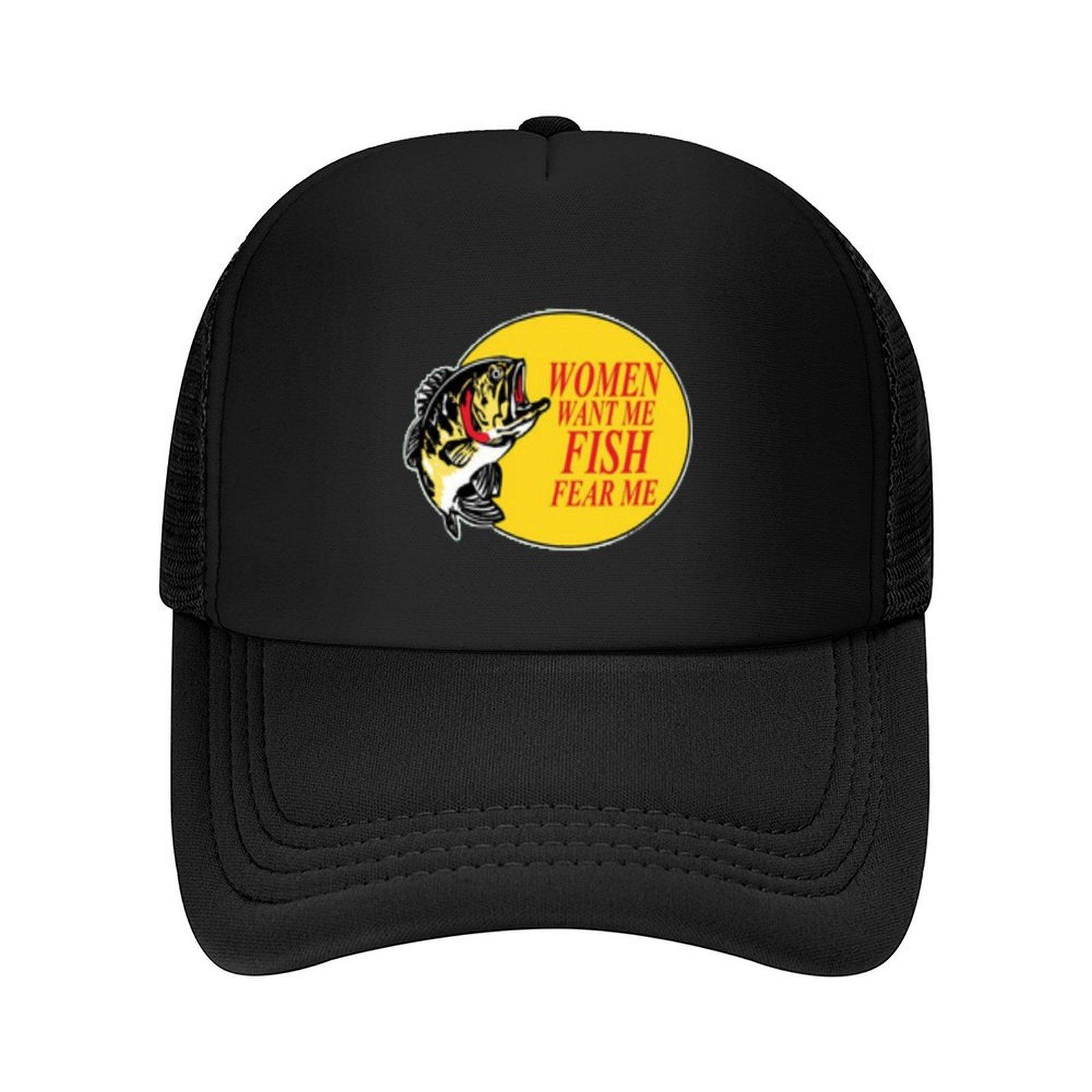 fish want me Women fear me Baseball Cap Horse Hat funny hat Fashion Beach Hood FeUnisex Unisexs